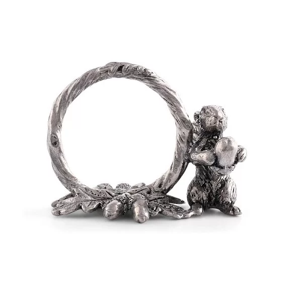 Кольцо для салфеток "Белка на ветке", 4,5 х 6,5 см, олово, Vagabond House, США, VAG-S115B-1 - изобр. 8