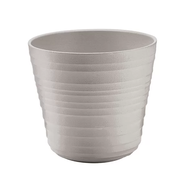 Кашпо для комнатных растений Tierra 13х12 см, цвет серо-бежевый, перерабатываемый пластик, Guzzini, Италия, 196200158 - изобр. 7