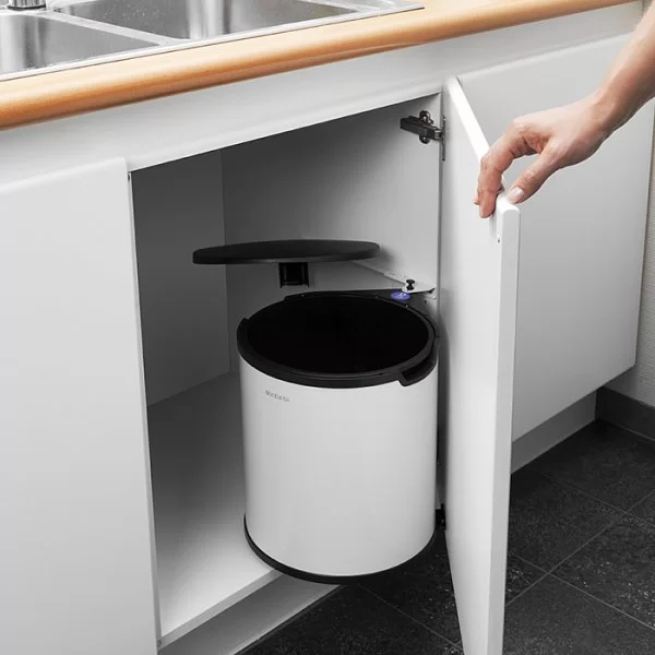Мусорный бак встраиваемый 10л, белый, Brabantia, 428081 - изобр. 13