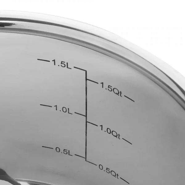 Кастрюля со стеклянной крышкой 1,6 л, диаметр16 см, высота 9,5 см, нержавеющая сталь, ELO, Германия, 40216 - изобр. 13