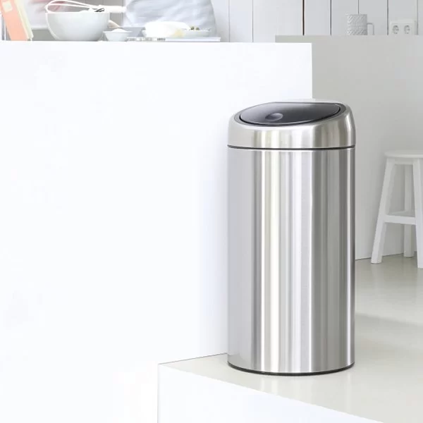 Мусорный бак Touch Bin 45л, матовая сталь, Brabantia, 390845 - изобр. 10