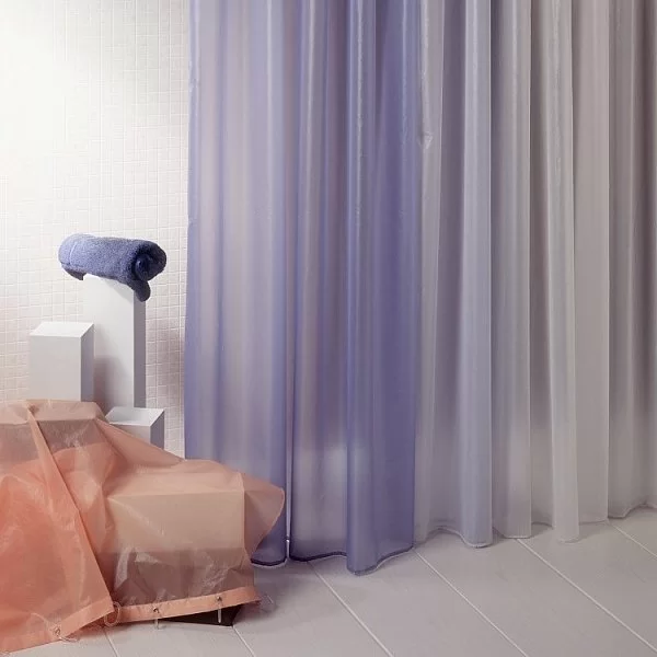 Шторка для ванной Monofilamento Rosa 200x260 см, цвет персиковый, материал полиэстер, R.Pla, Испания, MFO2026R - изобр. 8