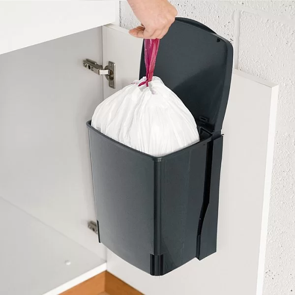 Мусорный бак встраиваемый 10л, черный, Brabantia, 395246 - изобр. 12