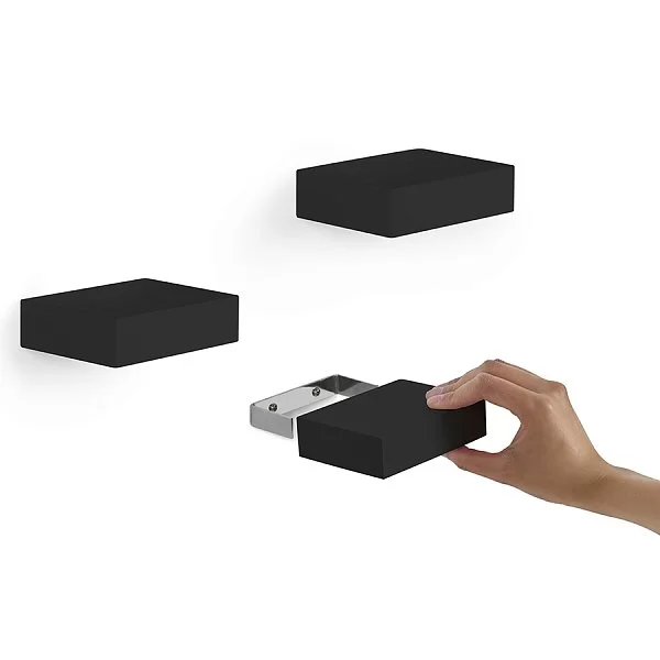 Набор из 3-х полок Showcase 10х8,5 см, материал нержавеющая сталь, цвет черный, Umbra, Канада, 325560-040 - изобр. 9