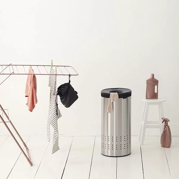 Бак для белья 60л, стальной матовый, Brabantia, 105166 - изобр. 14