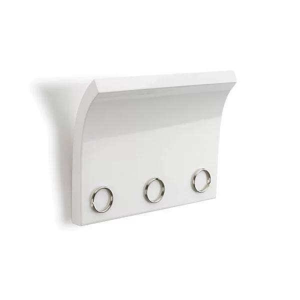 Держатель для ключей и писем Magnetter 20х14х2,8 см, цвет белый, материал дерево, Umbra, Канада, 318200-660 - изобр. 7