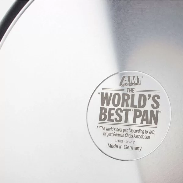 Сковорода глубокая 24 см с антипригарным покрытием высота 7 см, НЕиндукционная, фиксированная ручка, AMT Gastroguss, AMT724FIX - изобр. 9