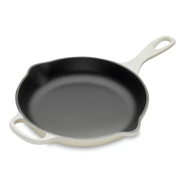 Сковорода глубокая 26 см, эмалированный чугун, цвет бежевый, Le Creuset, Франция, 20187267160422 - изобр. 7