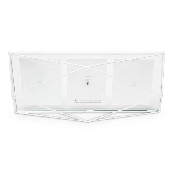 Мультирамка Prisma 23х48х8 см, цвет белый, материал нержавеющая сталь + стекло, Umbra, Канада, 313019-660 - изобр. 10