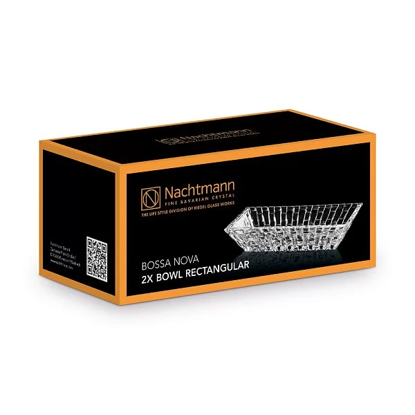 Набор прямоуголных салатников Bossa Nova 2 шт, 17х8.5 см, хрусталь, Nachtmann, 97783 - изобр. 9