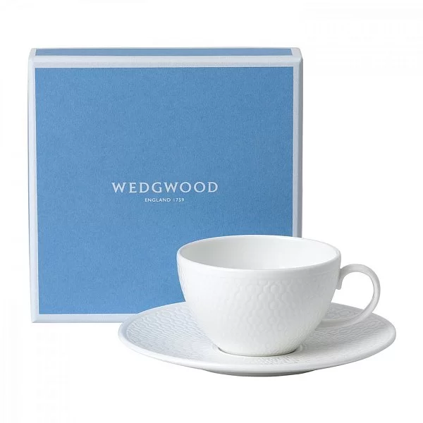 Кофейная пара для эспрессо Gio 100 мл, материал фарфор, цвет белый, Wedgwood, Великобритания, 40034139 - изобр. 11