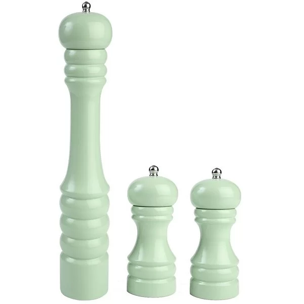 Мельница для соли малая Capstan Hevea Mills in mint, диаметр 6,1 см, материал дерево гевеи, цвет зеленый, T&G, Великобритания, 12138 - изобр. 8
