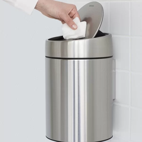 Мусорный бак настенный Slide Bin, 5л, стальной матовый, Brabantia, 477546 - изобр. 17