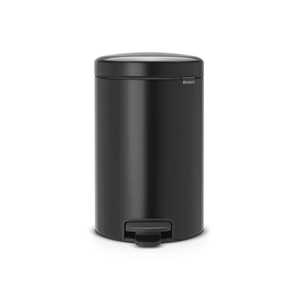 Мусорный бак с педалью NewIcon, 12л, черный матовый, Brabantia, 113741 - изобр. 7