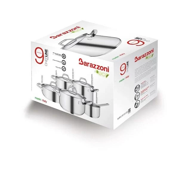 Кастрюля с крышкой Chef Line 4,6 л, диаметр 20 см, нержавеющая сталь, Barazzoni, Италия, 163601020 - изобр. 11