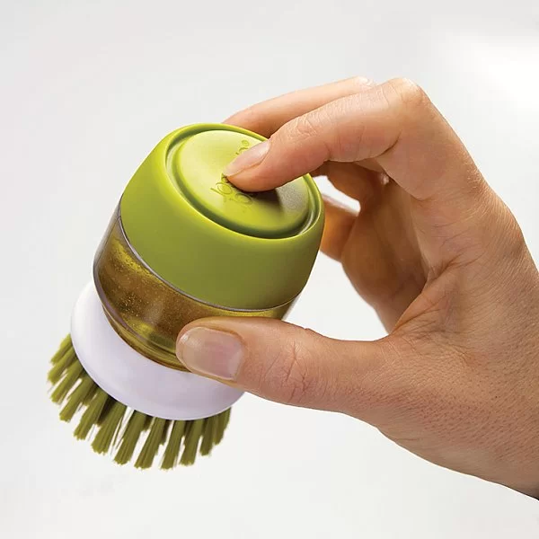 Щетка с дозатором Palm Scrub, зеленый, Joseph Joseph, 85004 - изобр. 10