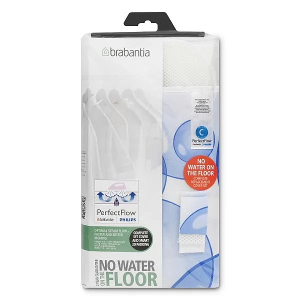 Чехол для гладильной доски Perfect Flow 124x45см (C), пузырьки, Brabantia, 100703 - изобр. 11