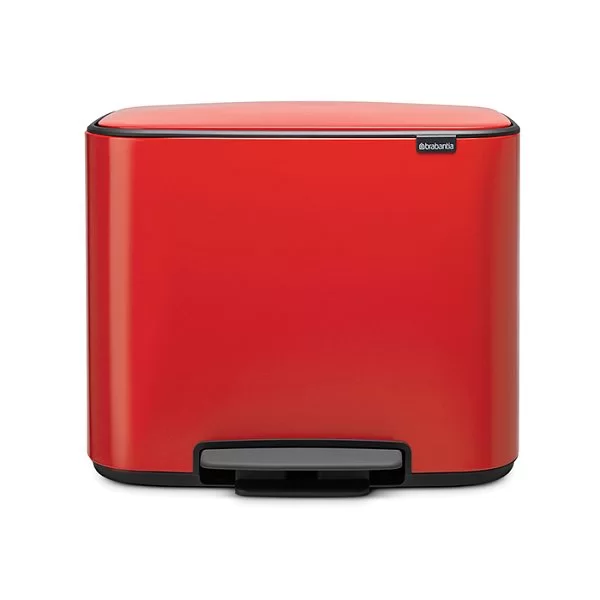 Мусорный бак 3 секции Pedal Bin Bo, 3x11л, пламенно-красный, Brabantia, 121029 - изобр. 7