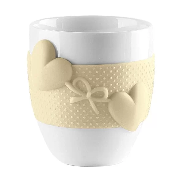 Кружка фарфоровая Love объем 360 мл, цвет желтый, Guzzini, Италия, 11510079 - изобр. 7