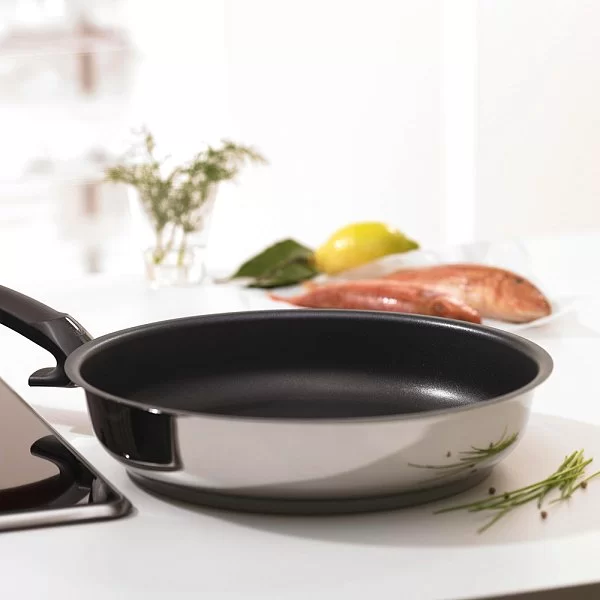 Сковорода с антипригарным покрытием 24 см серия Protect Steelux Premium, нержавеющая сталь 18/10, Fissler, Германия, 138102241 - изобр. 9