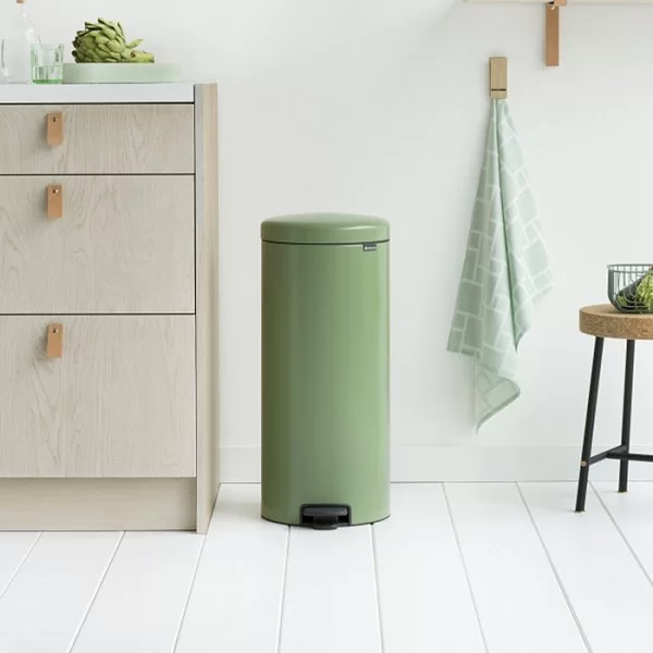 Мусорный бак с педалью NewIcon, 30л, зеленый мох, Brabantia, 114304 - изобр. 11