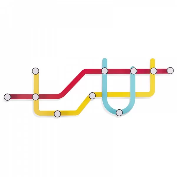 Вешалка Subway 57,5х20,5х6 см, материал металл, Umbra, Канада, 318187-370 - изобр. 7