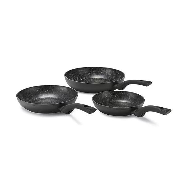 Набор из 3-х сковород c антипригарным покрытием Rock, материал кованый алюминий, цвет черный, BEKA, Бельгия, 13955974 - изобр. 8