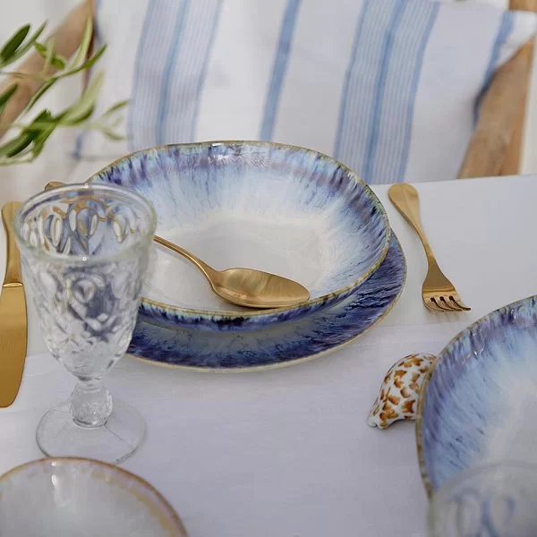 Тарелка овальная Brisa 26,6x22,5 см, материал керамика, цвет Ria Blue, Costa Nova, Португалия, GOP271-RIA(GOP271-00918V) - изобр. 8