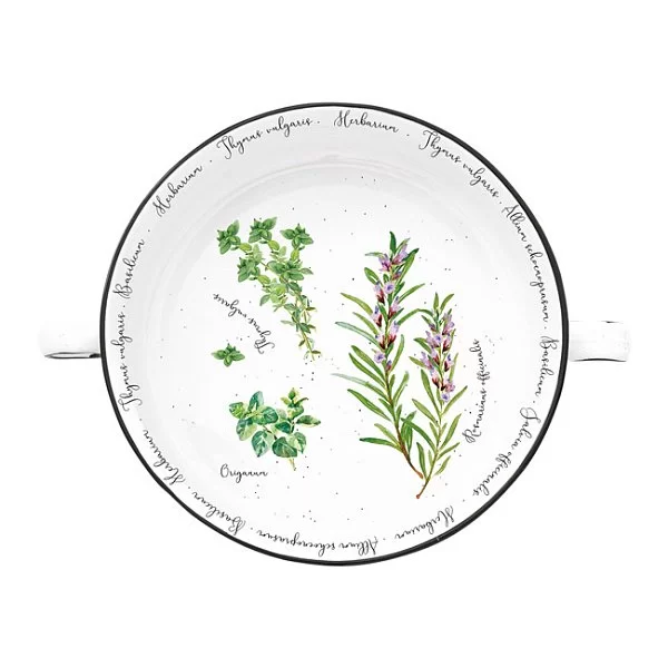 Фарфоровый салатник Herbarium, диаметр 12 см, цвет белый, Easy Life, Италия, EL-R2206_HERU - изобр. 7