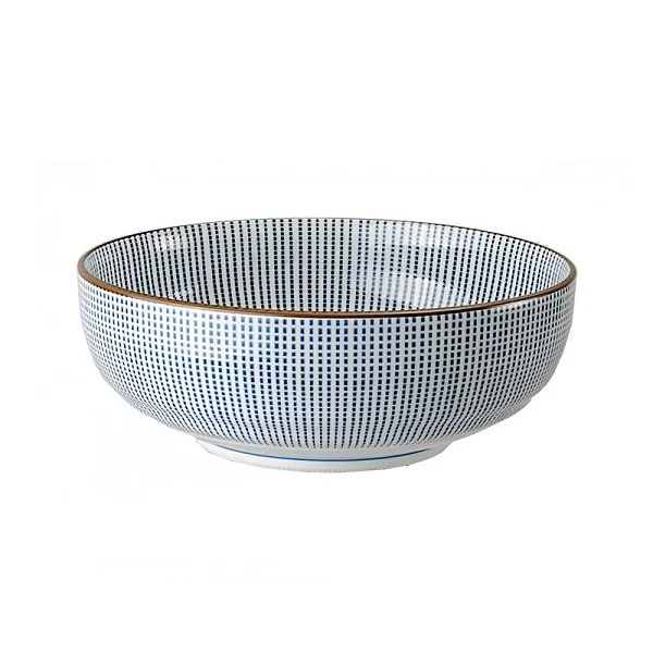 Чаша Sendan 21,8 см фарфор, цвет бело-синий, Tokyo Design, Япония, 2576 - изобр. 7