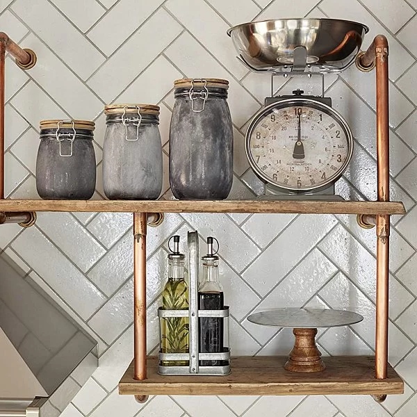 Подставка с 2-мя бутылками для масла и уксуса Industrial Kitchen 13x6,8x26 см, нержавеющая сталь, Kitchen Craft, Великобритания, INDOILVIN2PC - изобр. 10