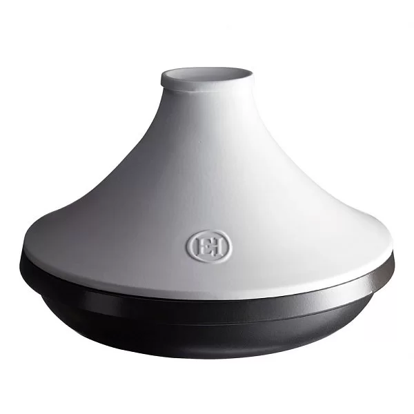 Тажин керамический Delight 2 л индукционный диаметр 27,5 см, цвет графит + белый, Emile Henry, Франция, 776626 - изобр. 7