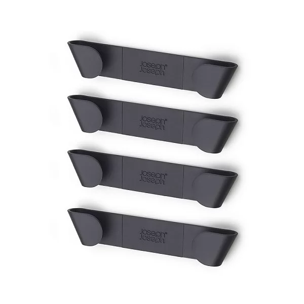 Набор из 4-х держателей для крышек CupboardStore 19,2х3,7х2,2 см, пластик ABS, цвет черный, Joseph Joseph, Великобритания, 85149 - изобр. 7