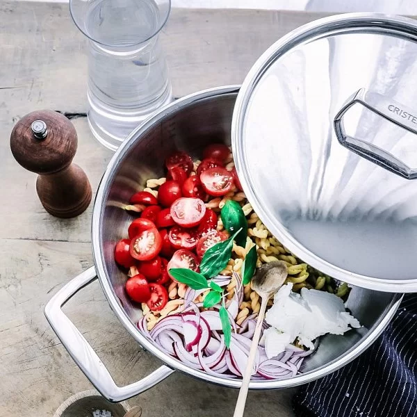 Кастрюля низкая с крышкой Castel'Pro 20 см, объем 2,7 л, нержавеющая сталь 18/10, зеркальная полировка, Cristel, Франция, F20CPF - изобр. 10