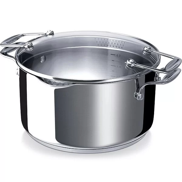 Кастрюля Chef Pratique 5л, диаметр 24 см, материал нержавеющая сталь, цвет стальной, Beka, Бельгия, 13231244 - изобр. 7