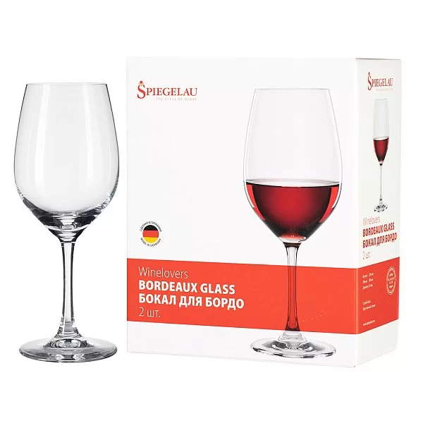 Набор бокалов для Бордо Winelovers 580 мл, 2 шт, Spiegelau, Германия, 113228 - изобр. 10