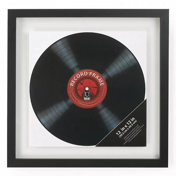 Фоторамка Record, 30 х 30 см, цвет черный, полистирол, Umbra, Канада, 310420-040 - изобр. 7
