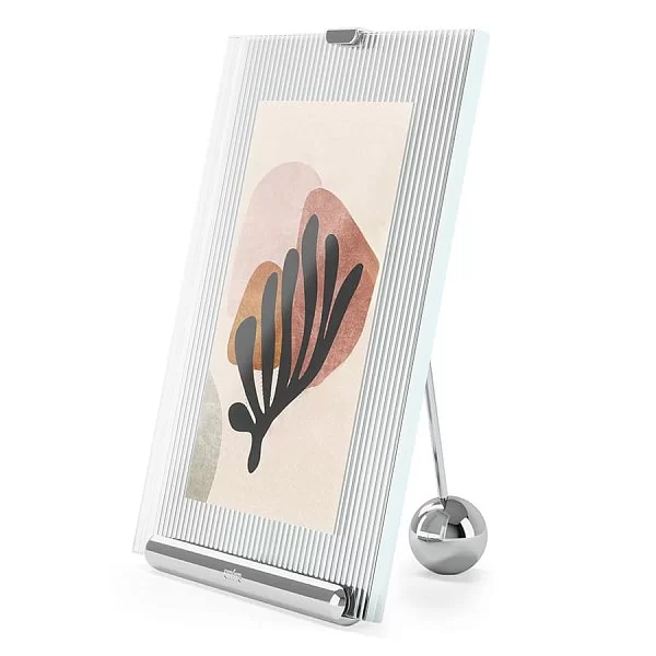 Фоторамка Flute 16х20 см, стекло + металл, цвет хром, Umbra, Канада, 1021416-158 - изобр. 7