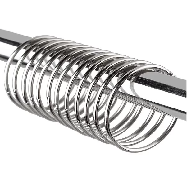 Набор из 12 крючков для шторки &quot;O&quot; Type Hooks Chrome 5,5х5,5 см, металл, Carnation Home Fashions, США, SLM-O/03 - изобр. 13