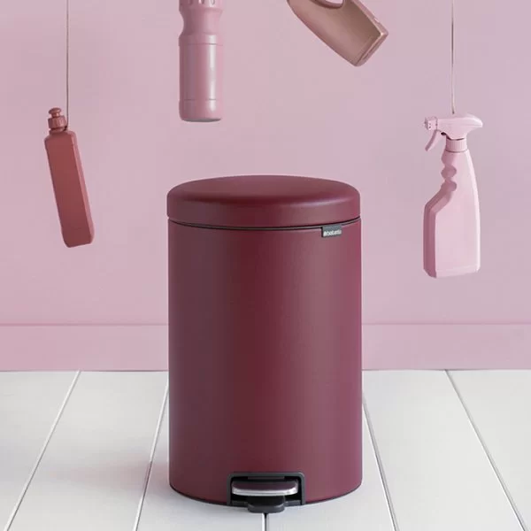 Мусорный бак с педалью NewIcon, 20л, минерально-бордовый, Brabantia, 115905 - изобр. 10