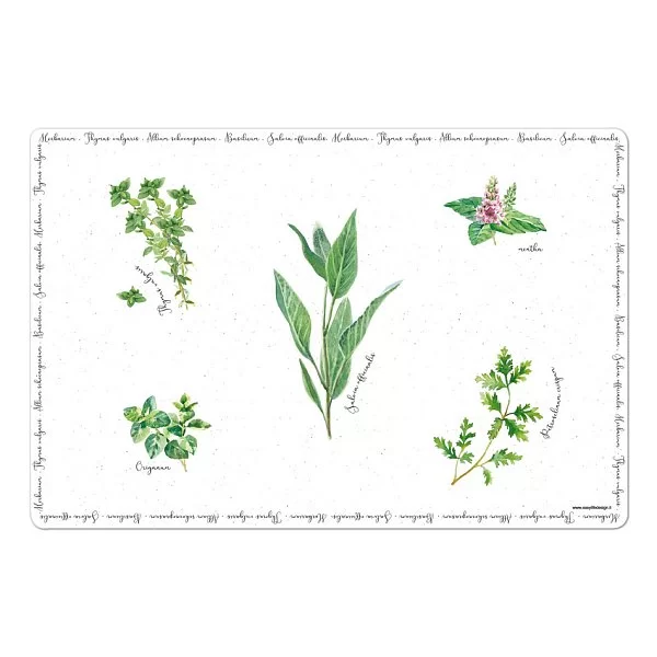 Пластиковая салфетка под горячее Herbarium 45х30 см, цвет белый, Easy Life, Италия, EL-R0550_HERU - изобр. 7