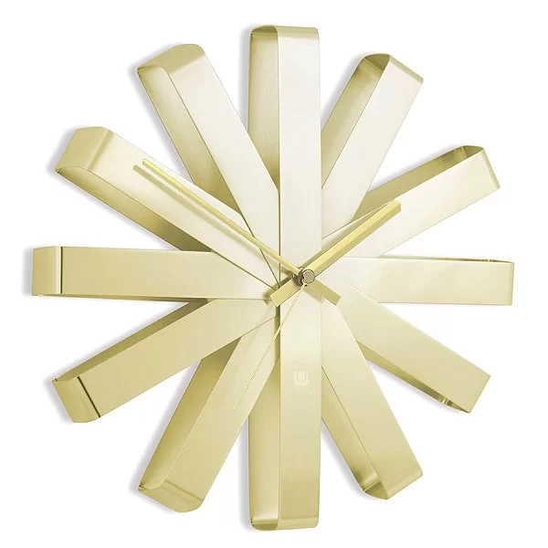 Часы настенные Ribbon материал сталь, цвет латунь, Umbra, Канада, 118070-104 - изобр. 7