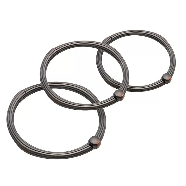 Набор из 12 крючков для шторки &quot;O&quot; Type Hooks Oil Rubbed Bronze 5,5х5,5 см, металл, Carnation Home Fashions, США, SLM-O/67 - изобр. 7
