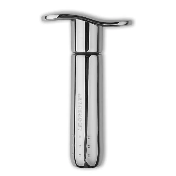 Ручная вакуумная помпа для вина с 3-мя силиконовыми пробками, материал нержавеющая сталь, цвет никель, Le Creuset, Франция, 59014016001625 - изобр. 7