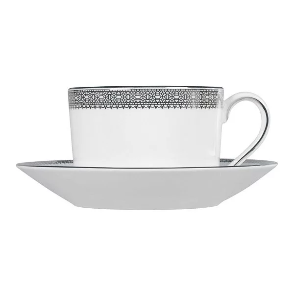 Чашка чайная Vera Wang Lace Platinum 150 мл, материал фарфор, цвет белый, Wedgwood, Великобритания, 50127204603 - изобр. 8