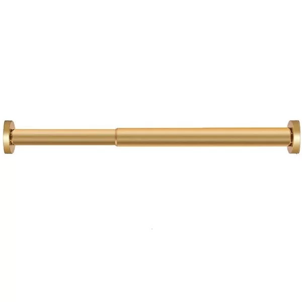 Карниз для ванной комнаты Covert 127-220 см, алюминий, цвет золотой, Carnation Home Fashions, США, TSR-CV220/64 - изобр. 7