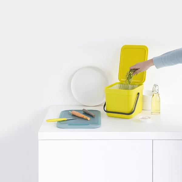 Мусорное ведро Sort & Go встраиваемое, 6л, желтый, Brabantia, 109683 - изобр. 17