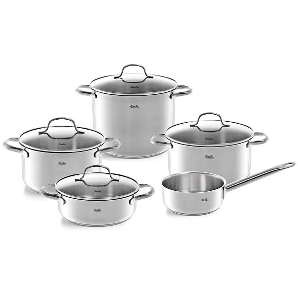 Набор посуды из 5 предметов San Francisco, нержавеющая сталь + стекло, Fissler, Германия, 74011305000 - изобр. 7