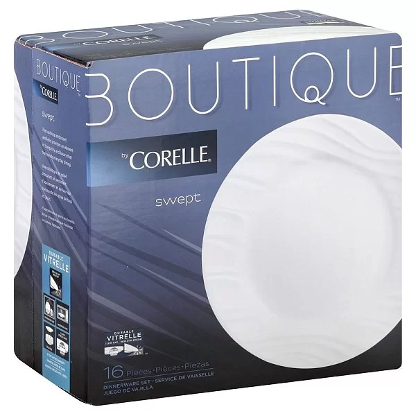 Набор посуды 16 предметов Swept на 4 персоны, стекло, Corelle, 1107873 - изобр. 9
