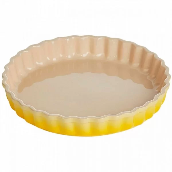 Форма для пирога рифлёная 28 см, цвет желтый, керамика, Le Creuset, Франция, 71120284030001 - изобр. 7